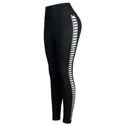 Sexy Hollow Black Seamless Leggings Women Fitness Leggings Gym Yoga Pants High Waist Yoga Pants Sports Female Clothing