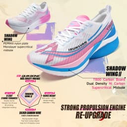 IRUNSVAN Shadow Wing 2.0 2024 New Ultra-light Running Shoes Sports High Quality Carbon Plate Cushioning Marathon Sneakers
