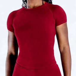 Sports Short Sleeve Top for Women Gym Crop Top Light Weight Seamless Yoga Top Workout T Shirt Longline Stretchy Sports Shirts