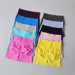 Peach Hip Lifting Sports Shorts Women High Waist and Waist Tightening Slimming Running Hip Speed Drying Three Point Tight Pants