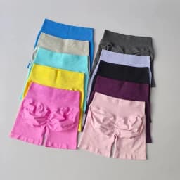 Peach Hip Lifting Sports Shorts Women High Waist and Waist Tightening Slimming Running Hip Speed Drying Three Point Tight Pants
