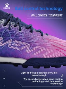 Kelme Adult Football Shoes Men's Broken Nail Tf Artificial Grass Cushioning Football Boots Indoor Anti Slip Football Shoes