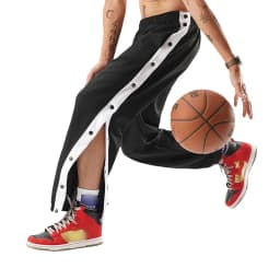 Men Sweatpants Jogging Sportswear Men's Fitness Pants Casual Loose Mesh Trousers Quick-dry Breathable Pants Side Button Design