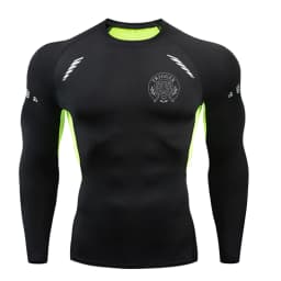 Long Sleeved Men's Gym Running Tight Fitting Men's Outdoor Training Jogging Shirt Quick Drying Shirt Warm Printed Classic Lightw