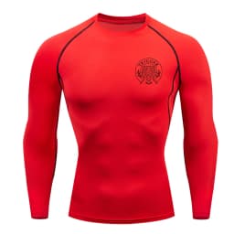 Long Sleeved Men's Gym Running Tight Fitting Men's Outdoor Training Jogging Shirt Quick Drying Shirt Warm Printed Classic Lightw