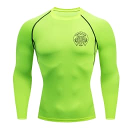 Long Sleeved Men's Gym Running Tight Fitting Men's Outdoor Training Jogging Shirt Quick Drying Shirt Warm Printed Classic Lightw