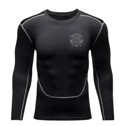 Long Sleeved Men's Gym Running Tight Fitting Men's Outdoor Training Jogging Shirt Quick Drying Shirt Warm Printed Classic Lightw