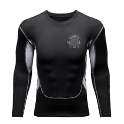 Long Sleeved Men's Gym Running Tight Fitting Men's Outdoor Training Jogging Shirt Quick Drying Shirt Warm Printed Classic Lightw