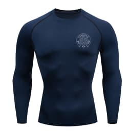 Long Sleeved Men's Gym Running Tight Fitting Men's Outdoor Training Jogging Shirt Quick Drying Shirt Warm Printed Classic Lightw