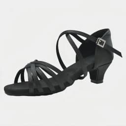 Women Latin Dance Shoes Soft Bottom Sole Girls Dance Practice Sandals Jazz Medium Heel 3.5CM Ballroom Dance