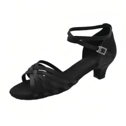 Women Latin Dance Shoes Soft Bottom Sole Girls Dance Practice Sandals Jazz Medium Heel 3.5CM Ballroom Dance