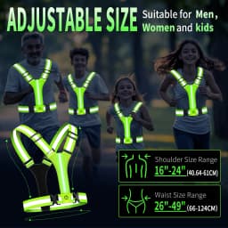 Outdoor Adjustable Safety Reflective Vests Night Running Riding Highlight Lightweight Safety Straps Biking Cycling Equipment