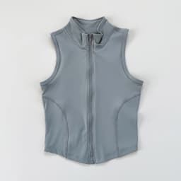 Women's Yoga, Fitness, Sports Clothing, Sleeveless Stand-Up Collar, Zipper Exercise Vest, Slender Yoga and Fitness Vest