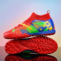New Men Soccer Shoes High-quality Outdoor High Ankle Ultralight Indoor Football Boots Non-Slip Sports Shoes Futsal Non-Slip