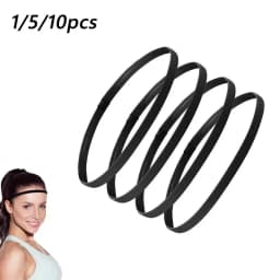1/5/10pcs Thin Elastic Hair Band Sweatband Football Running Hair Accessories Fashion Simple Non-Slip Stretchy Sports Headband