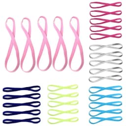 1/5/10pcs Thin Elastic Hair Band Sweatband Football Running Hair Accessories Fashion Simple Non-Slip Stretchy Sports Headband