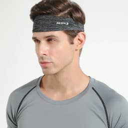 Ice Silk Sweatband for Men Sports Headband Running Cycling Gym Workout Non Slip Elastic Sweat Wristband Head Wrap