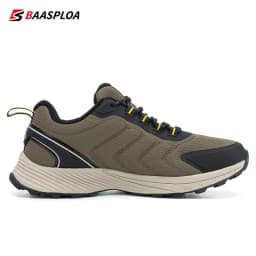 Baasploa Men Hiking Shoes High Quality Male Trekking Climbing Outdoor Sneaker Non-Slip Comfortable Waterproof Sprort Shoes