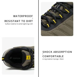 Baasploa Men Hiking Shoes High Quality Male Trekking Climbing Outdoor Sneaker Non-Slip Comfortable Waterproof Sprort Shoes