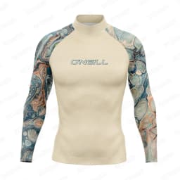 Summer Men's Surf Swimsuit Rash Guards Long Sleeve Surfing Shirt Beach UPF 50 Swimwear All Time T-Shirt Sports Clothes Rashguard