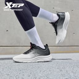 Xtep Cotton Shoes for Men Synthetic Leather Comfortable Breathable Non-Slip Shock Absorption Soft Walking Sneakers 875419370031