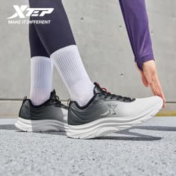 Xtep Cotton Shoes for Men Synthetic Leather Comfortable Breathable Non-Slip Shock Absorption Soft Walking Sneakers 875419370031