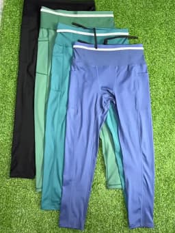 Mens Women Compression 6 Pockets Running Pants Marathon Cycling Outdoor Sport Fitness Yoga Hiking Long Tights Leggings Quick Dry