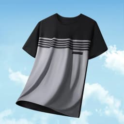 Men's Color Block Sports Short Sleeves Summer Breathable Quick-drying Short Sleeves Men Running Fitness Fashion Short Sleeves
