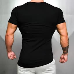 Mens Running Sport  Short Sleeve T-Shirts Summer Cotton Breathable Slim Fit Sportswear Gym Bodybuilding Fitness Muscle Shirts