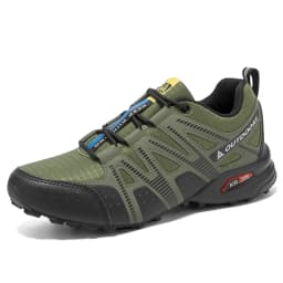 Men's Mesh Breathable Hiking Shoes Lightweight Non-slip Waterproof Wear Resistant Outdoor Trekking Camping Sneakers