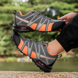 Men's Mesh Breathable Hiking Shoes Lightweight Non-slip Waterproof Wear Resistant Outdoor Trekking Camping Sneakers
