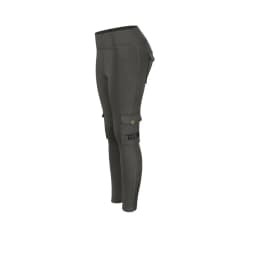 Women High Waist Cargo Leggings with Buckle Flap Pockets Tummy Control Butt Lifting Yoga Pants Stretch Workout Running Tights