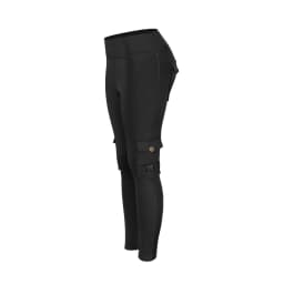 Women High Waist Cargo Leggings with Buckle Flap Pockets Tummy Control Butt Lifting Yoga Pants Stretch Workout Running Tights