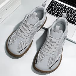 Unisex Wide Width Hiking Shoes Breathable Mesh Outdoor Trekking Sneakers Anti Slip Rubber Sole Walking Trainers Summer Autumn