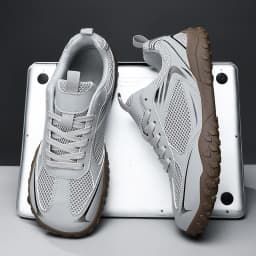 Unisex Wide Width Hiking Shoes Breathable Mesh Outdoor Trekking Sneakers Anti Slip Rubber Sole Walking Trainers Summer Autumn