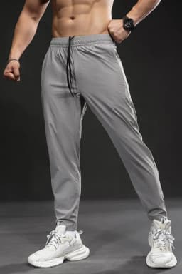 Summer New Men's Quick-dry Sports Pants Training Autumn Stretch Jogger Pants Drawstring Versatile Casual Gym Fitness Trousers