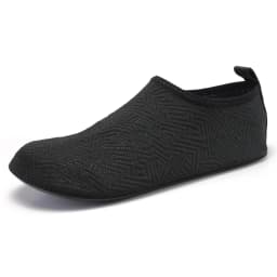 Unisex Black Quick Dry Water Shoes Barefoot Aqua Socks with Non-Slip Soft Sole for Beach Swim Surf Yoga Fitness Exercise