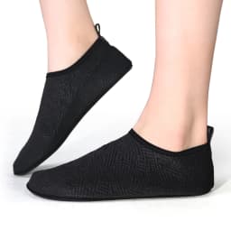 Unisex Black Quick Dry Water Shoes Barefoot Aqua Socks with Non-Slip Soft Sole for Beach Swim Surf Yoga Fitness Exercise