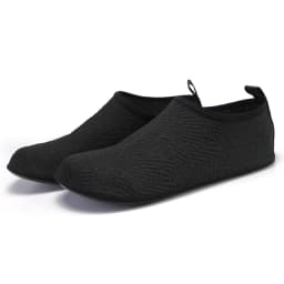 Unisex Black Quick Dry Water Shoes Barefoot Aqua Socks with Non-Slip Soft Sole for Beach Swim Surf Yoga Fitness Exercise