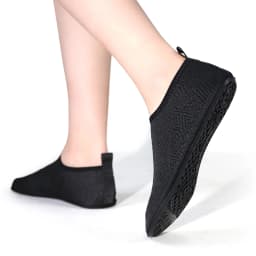 Unisex Black Quick Dry Water Shoes Barefoot Aqua Socks with Non-Slip Soft Sole for Beach Swim Surf Yoga Fitness Exercise