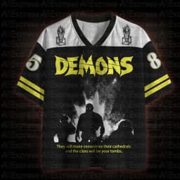 2026 New Movie Sports Fashion Adult and Children's Short Sleeve V-neck Street Eye Clothing Gothic Style Horror Fans Gift