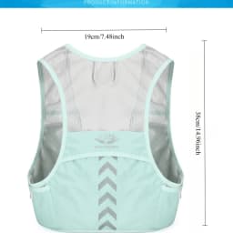 Running Vest, Cycling Reflective Vest, Mesh Vest, Sports Backpack for Marathon Running, Cross Running, and Outdoor Cycling