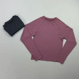 Long Sleeve Workout Top Women Crew Neck Raglan Sleeve Soft Lightweight Slim Fit Stretch Yoga Pilates Running Gym Athletic Tee