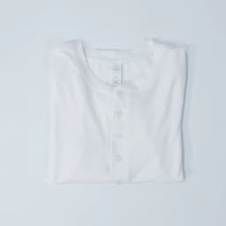 LULU FLORA Henry collar curved hem short sleeved T-shirt short cut slimming top yoga workout