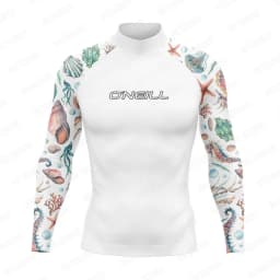 New Men's Surf Swimsuit Rash Guards Long Sleeve Surfing T-Shirt UPF 50+ Swimwear Quick Dry Beach Water Sports Swimming Clothes