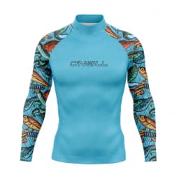 New Men's Surf Swimsuit Rash Guards Long Sleeve Surfing T-Shirt UPF 50+ Swimwear Quick Dry Beach Water Sports Swimming Clothes
