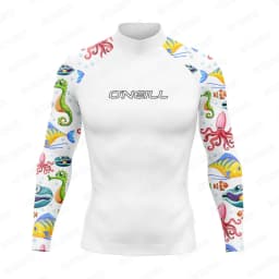 New Men's Surf Swimsuit Rash Guards Long Sleeve Surfing T-Shirt UPF 50+ Swimwear Quick Dry Beach Water Sports Swimming Clothes