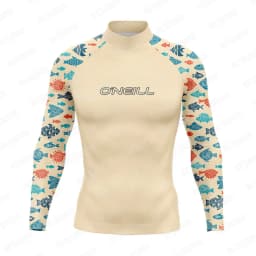 New Men's Surf Swimsuit Rash Guards Long Sleeve Surfing T-Shirt UPF 50+ Swimwear Quick Dry Beach Water Sports Swimming Clothes
