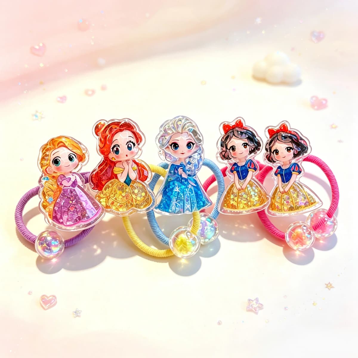 Disney Princess Yoga headband，Princess hair ties，Clothing Accessories, Girls' Headbands, for Girls, Birthday Presents