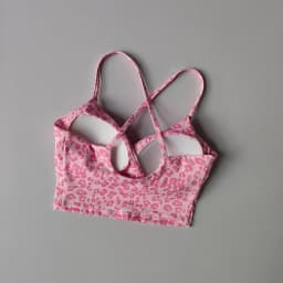 Cherry Print Yoga Vest Women with Chest Pad Fixed Cup Beautiful Back Sports Bra Running Fitness Clothing Outer Wear Suspenders